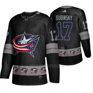 Camiseta Columbus Blue Jackets Brandon Dubinsky Breakaway Negro