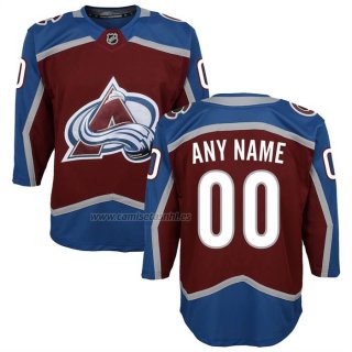 Camiseta Hockey Nino Colorado Avalanche Primera Premier Personalizada Rojo