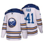 Camiseta Hockey Hombre Autentico Buffalo Sabres Justin 41 Falk 2018 Winter Classic Blanco