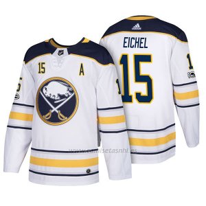 Camiseta Hockey Hombre Buffalo Sabres 15 Jack Eichel 2018 New Season Team Road Blanco