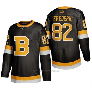 Camiseta Hockey Boston Bruins Trent Frederic Alterno 2019-20 Negro