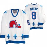 Camiseta Hockey Quebec Nordiques Cale Makar Heritage Vintage Replica Blanco