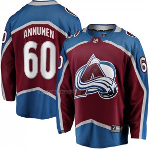 Camiseta Hockey Colorado Avalanche Justus Annunen Primera Premier Breakaway Rojo