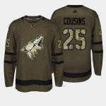 Camiseta Hockey Hombre Arizona Coyotes 25 Arizona Nick Cousins Verde Salute To Service