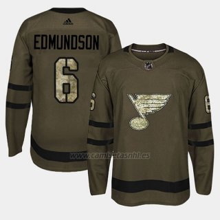 Camiseta St. Louis Blues Joel Edmundson Camo Salute To Service