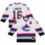 Camiseta Hockey Vancouver Canucks Trevor Linden 2003-04 Blanco