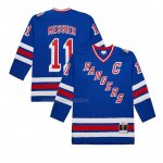 Camiseta Hockey New York Rangers Mark Messier Mitchell & Ness Big & Tall 1993-94 Blue Line 2.0 Azul