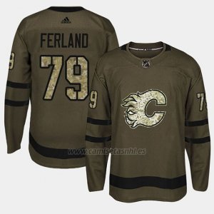 Camiseta Calgary Flames Micheal Ferland Camo Salute To Service