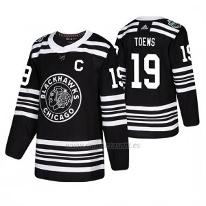 Camiseta Chicago Blackhawks Jonathan Toews Winter Classic Adidas Negro
