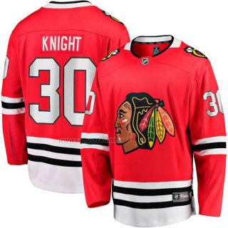 Camiseta Hockey Chicago Blackhawks Spencer Knight Breakaway Rojo
