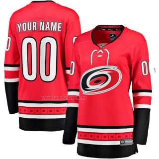 Camiseta Hockey Mujer Carolina Hurricanes Alterno Breakaway Personalizada Rojo