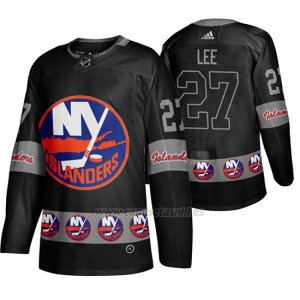 Camiseta New York Islanders Anders Lee Breakaway Negro