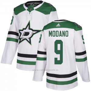 Camiseta Hockey Dallas Stars 9 Mike Modano Road Autentico Blanco