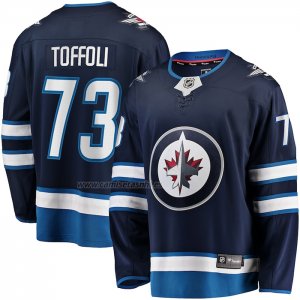 Camiseta Hockey Winnipeg Jets Tyler Toffoli Primera Premier Breakaway Azul