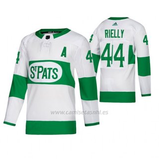 Camiseta Toronto St. Patricks Morgan Rielly Road Adidas Blanco