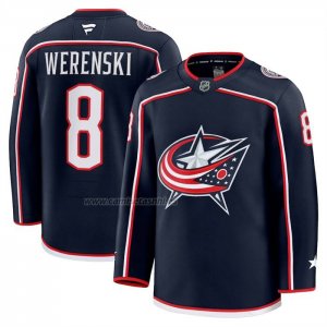 Camiseta Hockey Columbus Blue Jackets Zach Werenski Primera Premium Azul