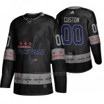 Camiseta Washington Capitals Personalizada Breakaway Negro