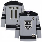 Camiseta Hockey Los Angeles Kings Anze Kopitar 2016-17 Captain Patch Power Play Gris