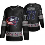 Camiseta Columbus Blue Jackets Josh Anderson Breakaway Negro