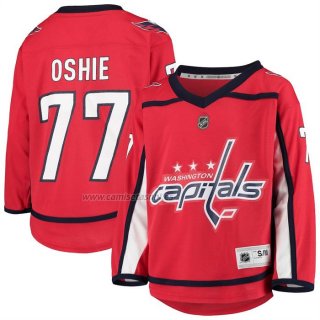 Camiseta Hockey Nino Washington Capitals TJ Oshie Primera Replica Rojo