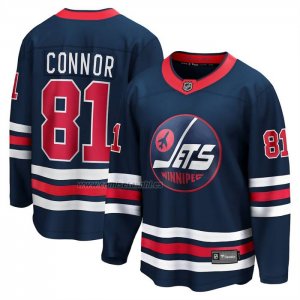 Camiseta Hockey Winnipeg Jets Kyle Connor Alterno Breakaway Azul Camiseta Hockey Winnipeg Jets Kyle Connor Alterno Breakaway Azul