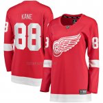 Camiseta Hockey Mujer Detroit Red Wings Patrick Kane Primera Breakaway Rojo