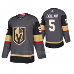 Camiseta Vegas Golden Knights Deryk Engelland Autentico Adidas Gris