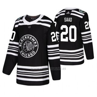 Camiseta Chicago Blackhawks Brandon Saad Winter Classic Adidas Negro