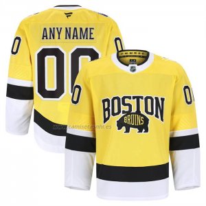 Camiseta Hockey Boston Bruins 2026 Stadium Series Autentico Pro Personalizada Oro