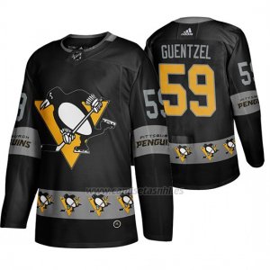 Camiseta Pittsburgh Penguins Jake Guentzel Breakaway Negro