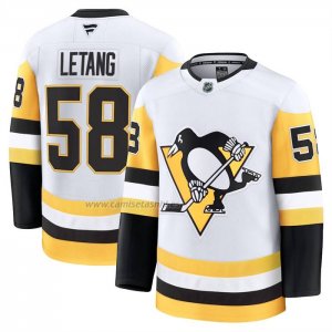 Camiseta Hockey Pittsburgh Penguins Kris Letang Premium Blanco Camiseta Hockey Pittsburgh Penguins Kris Letang Premium Blanco