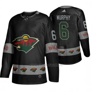 Camiseta Minnesota Wild Ryan Murphy Breakaway Negro