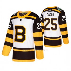 Camiseta Boston Bruins Brandon Carlo Winter Classic Adidas Blanco