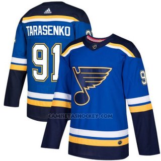 Camiseta Hockey Nino St. Louis Blues 91 Vladimir Tarasenko Azul Home Autentico Stitched