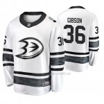Camiseta Anaheim Ducks John Gibson 2019 All Star Blanco