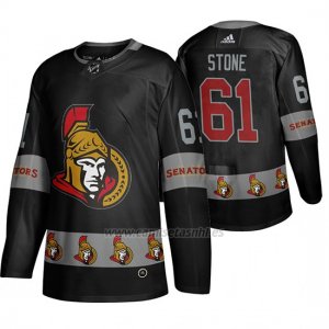 Camiseta Ottawa Senators Mark Stone Breakaway Negro
