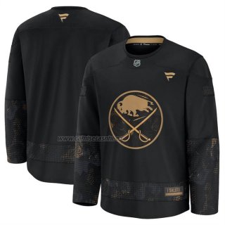 Camiseta Hockey Buffalo Sabres 2024 Military Appreciation Negro