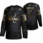 Camiseta Washington Capitals Mike Gartner Golden Edition Retired Jugador Autentico Negro