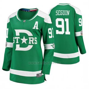 Camiseta Hockey Mujer Dallas Stars Tyler Seguin Breakaway Jugador 2020 Winter Classic Verde