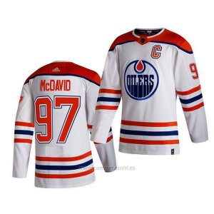 Camiseta Hockey Edmonton Oilers Mcdavid Blanco