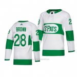 Camiseta Hockey Toronto Maple Leafs 28 Connor Brown Road Blanco