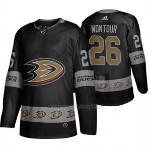 Camiseta Anaheim Ducks Brandon Montour Breakaway Negro