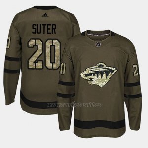 Camiseta Minnesota Wild Ryan Suter Camo Salute To Service