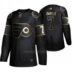 Camiseta Philadelphia Flyers Bill Barber Golden Edition Retired Jugador Autentico Negro