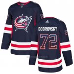 Camiseta Hockey Columbus Blue Jackets Sergei Bobrovsky Drift Fashion Azul