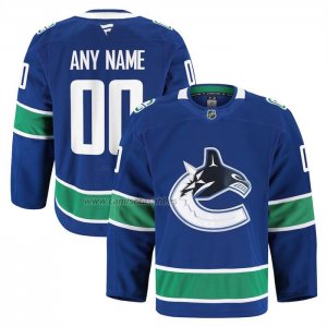 Camiseta Hockey Vancouver Canucks Primera Autentico Pro Personalizada Azul