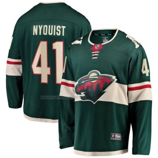 Camiseta Hockey Minnesota Wild Gustav Nyquist Primera Breakaway Verde1