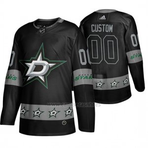 Camiseta Dallas Stars Personalizada Breakaway Negro