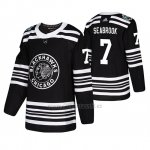 Camiseta Chicago Blackhawks Brent Seabrook Winter Classic Adidas Negro