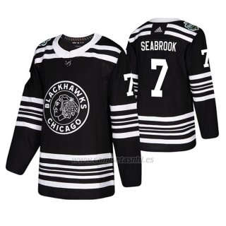 Camiseta Chicago Blackhawks Brent Seabrook Winter Classic Adidas Negro